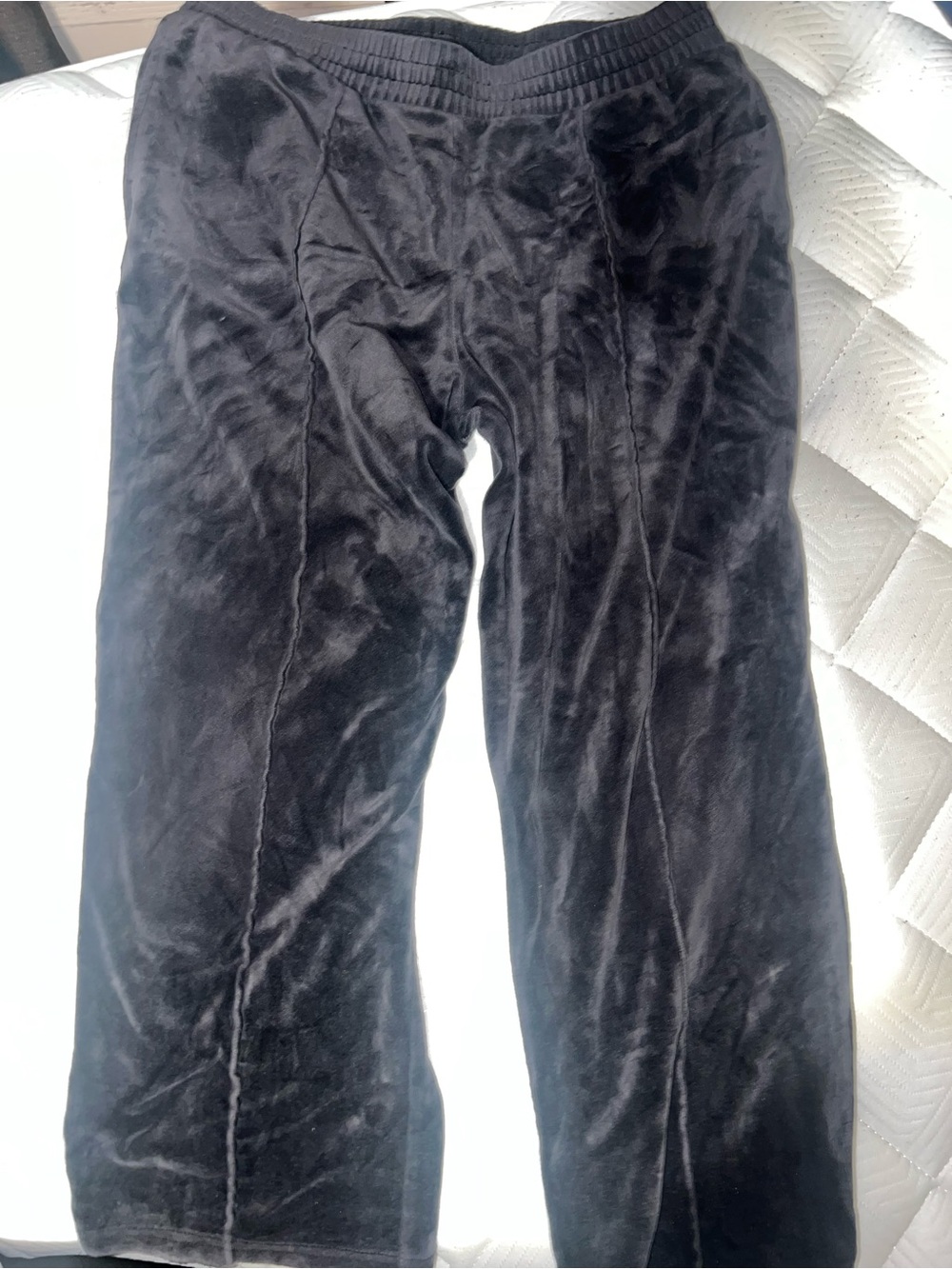 Wonder Nation girl’s Black Plush Velour Lounge Pants. Size XL (14/16)